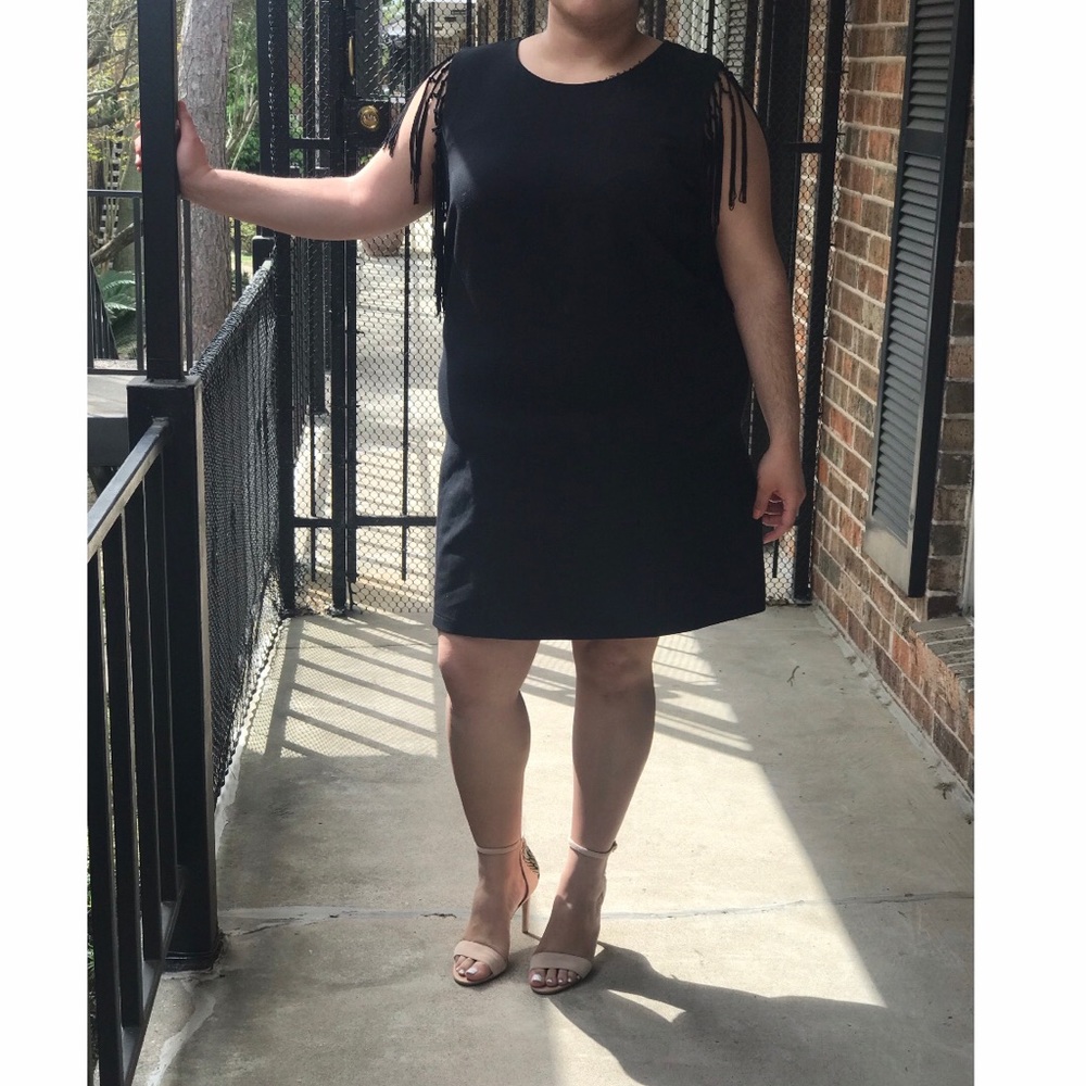 Forever 21 Little Black Fringe Dress